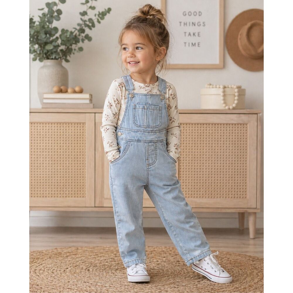 NWT Kidscool Space unisex overalls sz 18-24m, Light blue Alphabet Lining